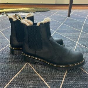 Dr Martens 2976 Leonore faux fur lined chelsea boots 42 women’s 10